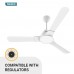 Atomberg Naveo 1200mm BLDC Motor Energy Saving Ceiling Fan Compatible with Regulator (White)