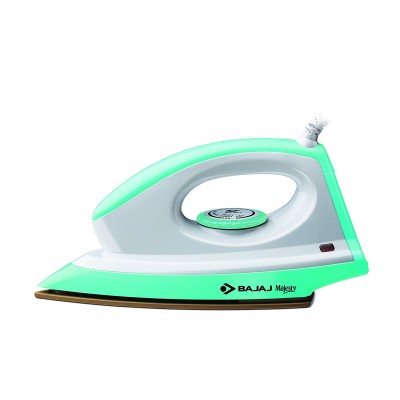 Bajaj Majesty Canvas 1000-Watt Dry Iron (Green)