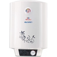 Bajaj New Shakti GL 10-Litre Vertical Storage Water Heater (White)