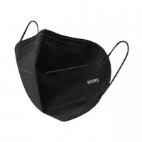 Gauryog Essentials Non-Washable N95 Anti-Pollution Mask (Black, Pack of 5)