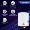 Crompton Arno Neo 15-Litres 5 Star Rated Storage Water Heater (Geyser) with Advanced 3 Level Safety (White)