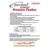 Decent Big Boy 60 litres Aluminium Pressure Cooker Outer Lid ISI Marked