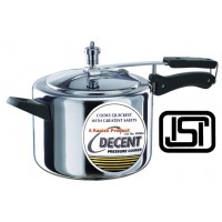 Decent Classic 5 litres Aluminium Pressure Cooker Inner Lid ISI Marked