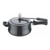 Decent Nakshatra Plus Hard Anodised Inner Lid Aluminium Pressure Cooker Handi, 3.5 litres, Black