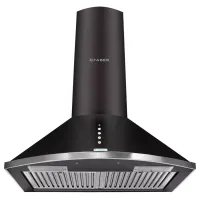 Faber Hood Class Plus PB BK LTW 60 cm 1000 m³/HR Pyramid Kitchen Chimney (2 Baffle Filters, Black)