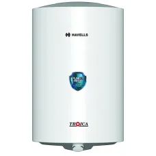 Havells Troica 10 Litre 4 star Storage Water Heater (White Grey)