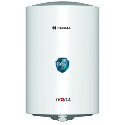 Havells Troica 10 Litre 4 star Storage Water Heater (White Grey)