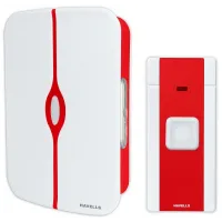 Havells Tango Plus Wireless Digital Remote Bell (White and Red)