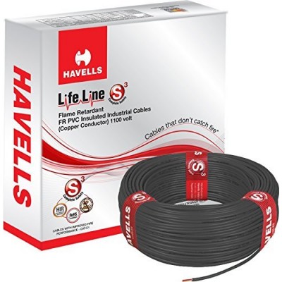 Havells Lifeline Cable WHFFDNKA16X0 6 sq mm Wire (Black)