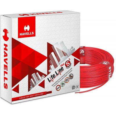 Havells Lifeline Cable WHFFDNRA11X5 1.5 sq mm Wire (Red)