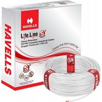 Havells Lifeline Cable WHFFDNWA11X5 1.5 sq mm Wire (White)