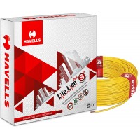 Havells Lifeline Cable WHFFDNYA11X0 1 sq mm Wire (Yellow)