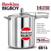 Hawkins Bigboy Pressure Cooker, 14 Litre, Silver (BB14)