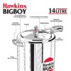 Hawkins Bigboy Pressure Cooker, 14 Litre, Silver (BB14)