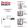 Hawkins Bigboy Pressure Cooker, 22 Litre, Silver (BB22)