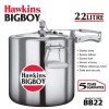 Hawkins Bigboy Pressure Cooker, 22 Litre, Silver (BB22)