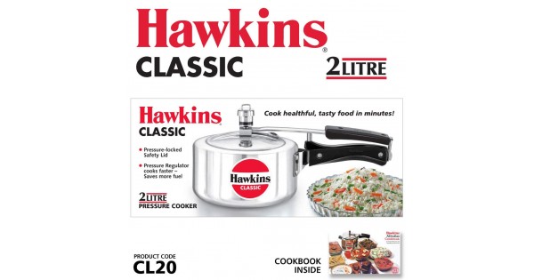 2 Litre Classic Pressure Cooker - Hawkins CL20