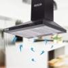 Inalsa Smash 60BKBF 1150m3/hr Kitchen Chimney with Stainless Steel Baffle Filters, Push Button Control, (Black)