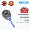 Oreva ORMR-017 Mosquito and Insects Repellent with Detachable LED Torch 400 mAh Battery Mosquito Racket-Multicolour