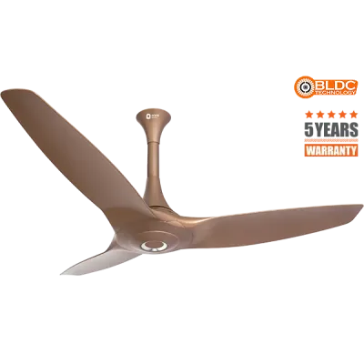 Orient Electric Aeroquiet BLDC 1200mm Energy Efficient Premium Ceiling Fan with 5 Years Warranty and Remote (Caramel Brown)