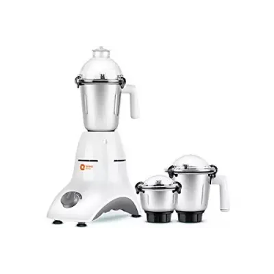 Orient Electric Accord MGAC75G3 750-Watt Mixer Grinder with 3 Jars (White/Grey)