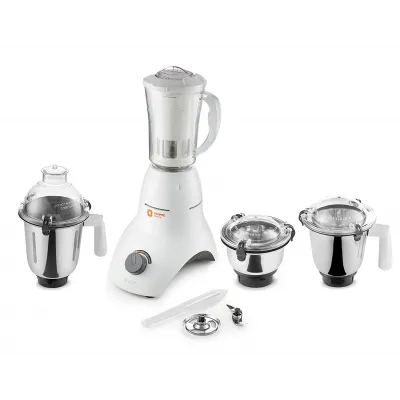 Orient Electric Accord MGAC75G4 750-Watt Mixer Grinder with 4 Jars (White/Grey)