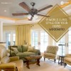 Orient Electric Woodwind Underlight 1300mm Ceiling Fan (Metallic Bronze)