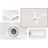 Orient Electric i-Float IOT 1200mm Energy efficient Ceiling Fan with Inverter Technology and Remote (White) 