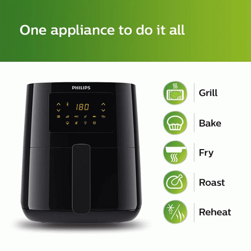 Philips Hd9216/43 Air Fryer, Uses Up To 90% Less Fat, And 1.8 m Retractable
