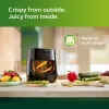 Philips HD9252/70 with Touch Panel, uses up to 90% less fat, 7 Pre-set Menu, 1400W, 4.1 Ltr, with Rapid Air Technology Digital Air Fryer (Black)