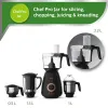 Philips HL7707/00 750W Mixer Grinder with 4 Jars (Black)