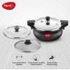 Pigeon By Stovekraft All-In-One Hard Anodized Super Cooker Set, 5 Ltrs, 4-Pieces, Black.