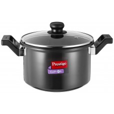 Prestige Clip On Hard Anodised Aluminium Pressure Cookware, 5 Litres, Charcoal Black