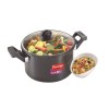 Prestige Clip On Hard Anodised Aluminium Pressure Cookware, 3 Litres, Charcoal Black