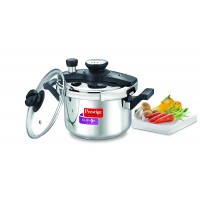 Prestige Clip-on Mini Induction Base Stainless Steel Pressure Cooker with Lid, 3 Litre