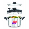 Prestige Clip-on Mini Induction Base Stainless Steel Pressure Cooker with Lid, 2 Litre