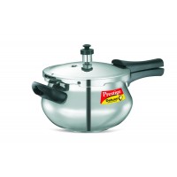 Prestige Deluxe Plus Junior Induction Base Aluminium Pressure Handi, 4.8 Litres, Silver