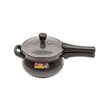 Prestige Deluxe Plus Mini Induction Base Hard Anodized Pressure Handis, 3.3 Litres, Black