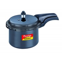 Prestige Deluxe Plus Hard Anodized Outer Lid Pressure Cooker, 3 Litres, Black