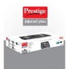 Prestige Marvel Plus GTM 01 Plus 1 Burner Glass top (Manual, Black)