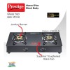 Prestige Marvel Plus GTM 02 Plus Black Glass Top Gas Stove (2 Burner)