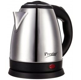 Prestige Electric Kettle PKOSS - 1500watts, Steel (1.5Ltr), Black