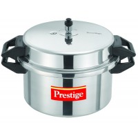 Prestige Popular Aluminium Pressure Cooker with Outer Lid, 16 Litres, Silver