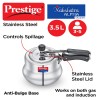 Prestige Nakshatra Alpha Svachh Handi 20257 Straight Wall Stainless Steel 3.5L Pressure Cooker, with deep lid for Spillage Control