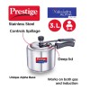 Prestige Nakshatra Alpha Svachh 20245 Straight Wall Stainless Steel 3L Pressure Cooker, with deep lid for Spillage Control