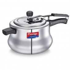 Prestige Nakshatra Alpha Svachh Handi 20258 Straight Wall Stainless Steel 5.5L Pressure Cooker, with deep lid for Spillage Control