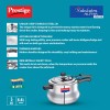 Prestige Nakshatra Alpha Svachh Handi 20258 Straight Wall Stainless Steel 5.5L Pressure Cooker, with deep lid for Spillage Control