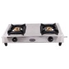 Prestige Star Stainless Steel 2 Burner Gas Stove, Metallic Silver