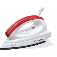 Singer Liwa 1000-Watt Dry Iron (White/Red)