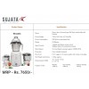 Sujata Dynamix Mixer Grinder, 900W, 3 Jars (White)